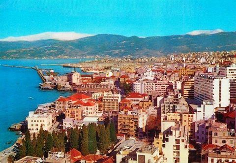 Landscape View of Beirut in 1969