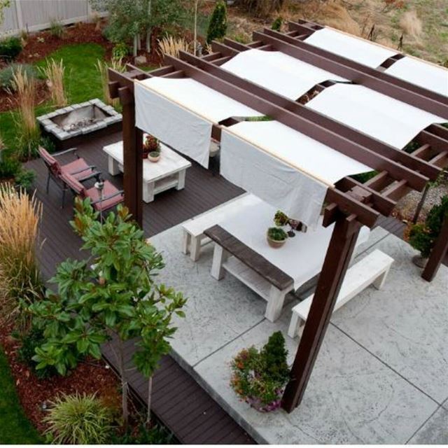 Landscapes  pergola  pergolakitslebanon  design  architecture  landscape ... (El Kfour, Mont-Liban, Lebanon)