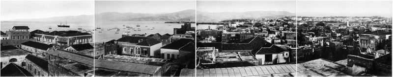Large panorama of Beirut  1890s 