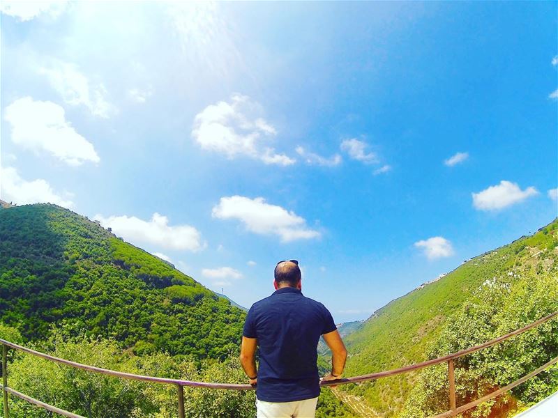 Last days of  summer 💙☀️🌲.... summer  love  sun  blue  sky  clouds ... (Batroûn)