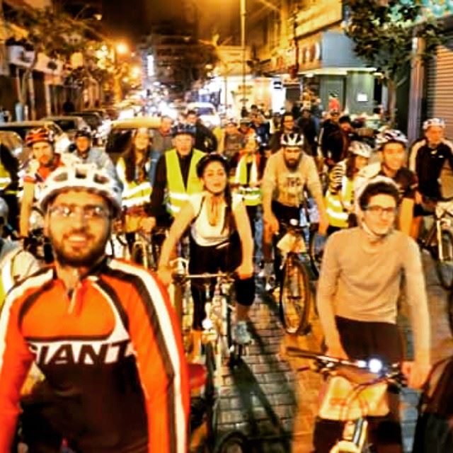  lastnight  ride  in  beirut  biking  mtb  mountainbikes  roadbikes  bikes... (Beirut, Lebanon)