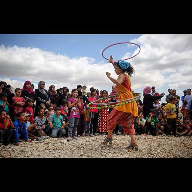 Lebanese clown Sabine Choucair ‎member of "Clowns Without Borders"...