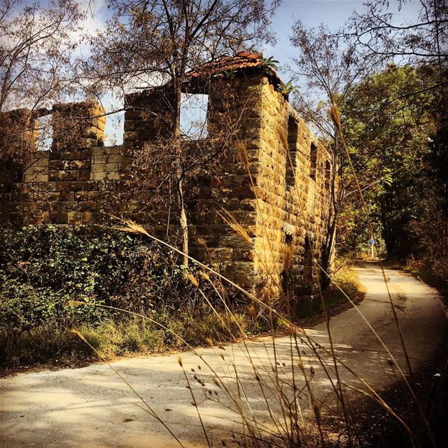  lebanese  dwelling  architecture  sandstone  house in  ruins  backroads ... (Kfertay-Keserwan)