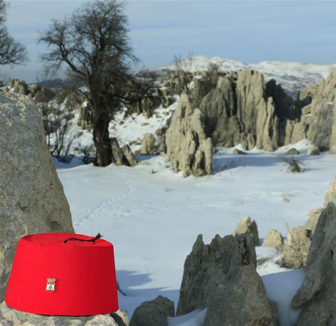 Lebanese people salute Winter Olympics in Pyeongchang from Mount Lebanon... (Faqra scenes)