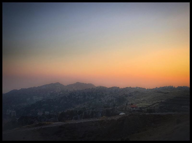 Lebanese  sunset on the  mountain  nature_lovers  landscape_lovers ...
