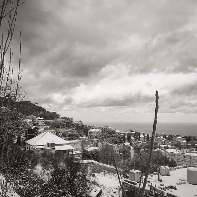 Lebanese village under the snow  village  mountain  montagne  winter  cold...