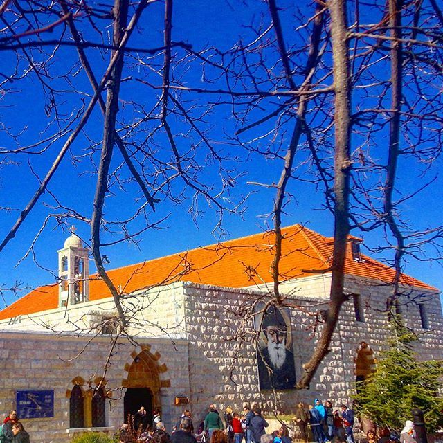 lebanesesaint monastery faith religion nakedbranches prayer  (Annaya-mar charbel)