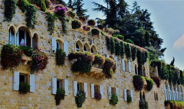  lebanon  architecture  love  life  beauty  sky  blue  green  nature ... (Brummana)