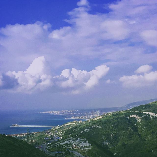  lebanon  batroun  rasnhash  chekka  north  highway  sea  clouds  nature ... (Batroun District)