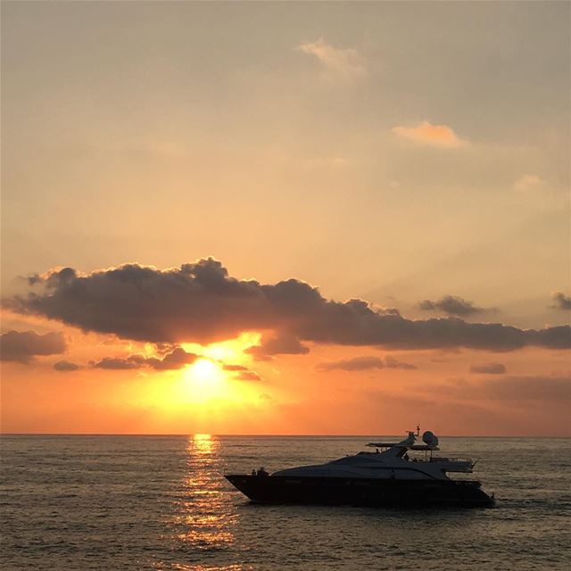  lebanon  beach  clouds  sky  view  beirut  sun  summer  sunset  boat ...