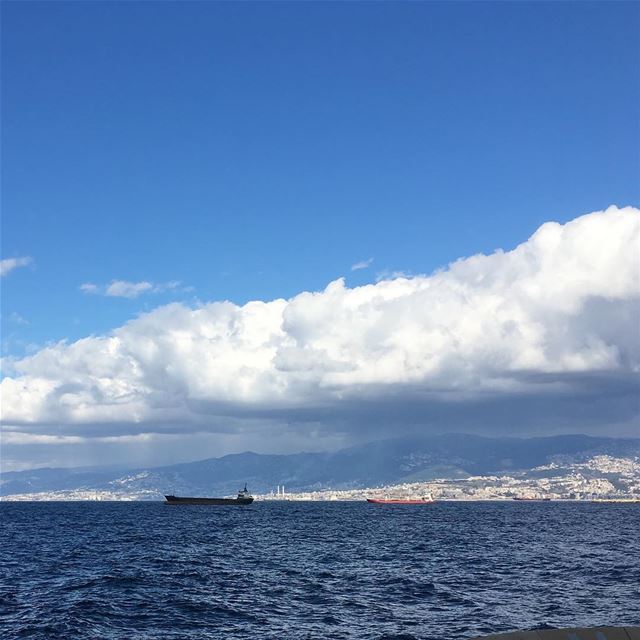  lebanon  beirut  beauty  sea  clouds  ship  goodbye  sky  winter ...