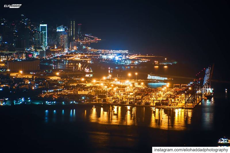  Lebanon  Beirut 🇱🇧 🌆   City  Lights  Colors  Buildings  Port  Traffic ... (Beirut, Lebanon)