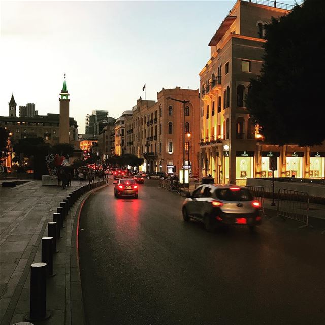  lebanon beirut downtown livelovebeirut sunset autumn lovely weather... (Downtown Beirut)