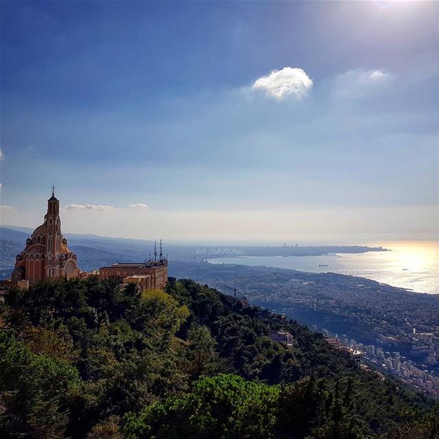  lebanon  beirut  jounieh  harissa  church  statue  landscape ... (Harîssa, Mont-Liban, Lebanon)