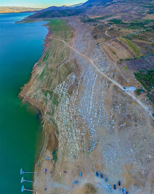  Lebanon  bekaa  quaraoun  ig_lebanon  super_lebanon  aerialphotography ... (Lake Qaraoun)