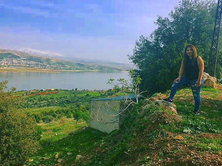  lebanon  bekaa  saghbin  qaraoun  lake  livelovebekaa  livelovebeirut ... (Saghbîne, Béqaa, Lebanon)