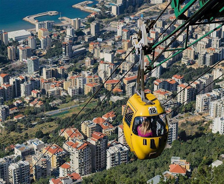 LEBANON 🇱🇧By @series_of_tee  AboveBeirut  Jounieh  Harissa  Beirut ... (Telefrique Jounieh)