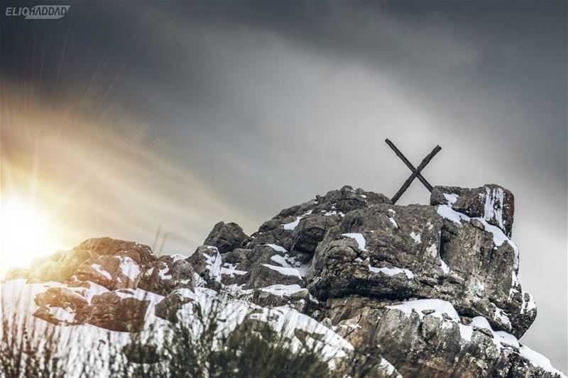  Lebanon  Cross  Zaarour  Above  Sky  Mountains  Sun  Sunset  Clouds ...