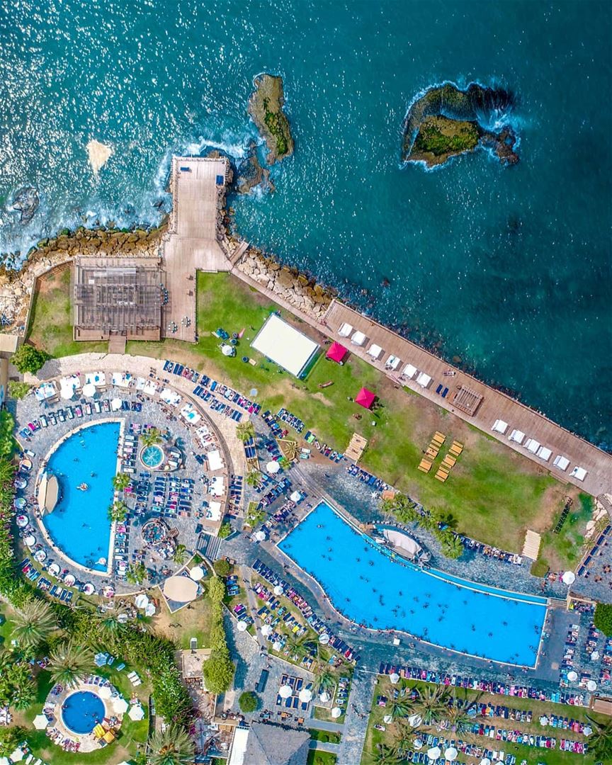  lebanon  drone  photooftheday  photography  pool  dji  phantom4pro ... (Koa Beach Resort)