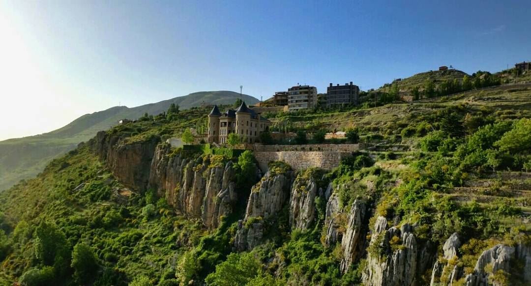  lebanon  faraya  brightgreen  hills  summerdays  clear  bluesky ...