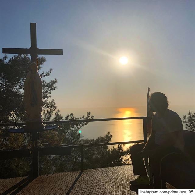  lebanon  Harissa  ladyoflebabon  capture  sea  cross  faith  hiking ... (The Lady of Lebanon - Harissa)