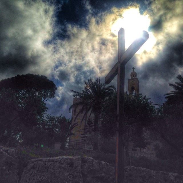  Lebanon  heaven  clouds  sun  monastery  cross  peace  pray  love  nature...