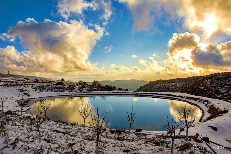  lebanon  hrajel  sunset  angrysky  pond  clouds  cloudy  cloudysky ... (Hrâjel, Mont-Liban, Lebanon)