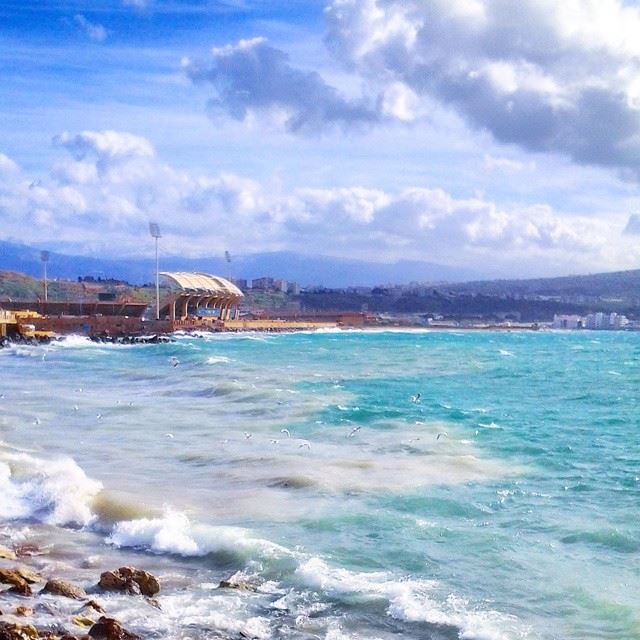 Lebanon, it's where the sea, the mountains and the clouds are seriously in...