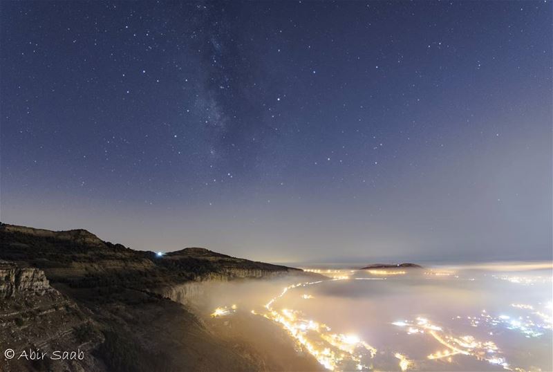 🇱🇧🇱🇧 LEBANON 🇱🇧🇱🇧  lebanon  falougha  milkyway  fog  foggy  night ... (Falougha, Mont-Liban, Lebanon)