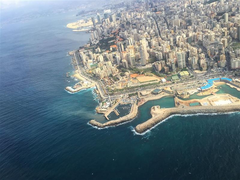  lebanon  liban  amazingview of  beirutcity  beirut  city fromabove  sea ... (Beirut, Lebanon)