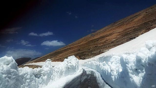  lebanon  north  cedars  mountains  snow  road  roadtrip  may ...