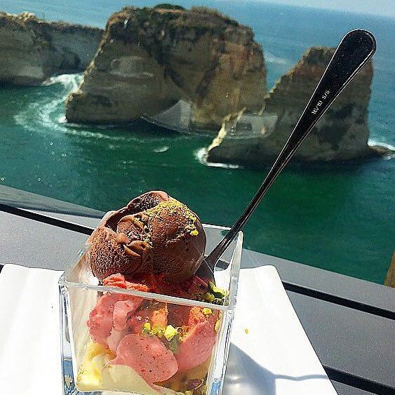  lebanon  rawshe   lebanese  icecream  follow  like4like  tagsforlikes ... (Al Falamanki Raouche)