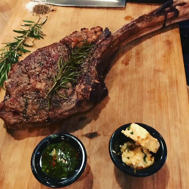  lebanon restaurant meatsandbread meat beef prime us tomahawk rare tasty... (Meats and Bread)