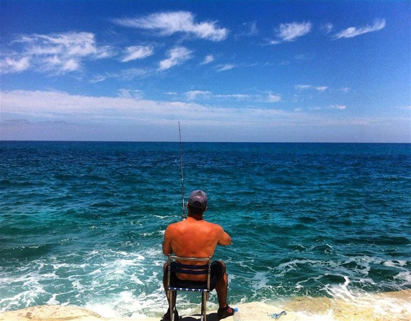  lebanon  southernlebanon  tyre  fishing  sea  seaside  seaadventure ... (Tyre, Lebanon)