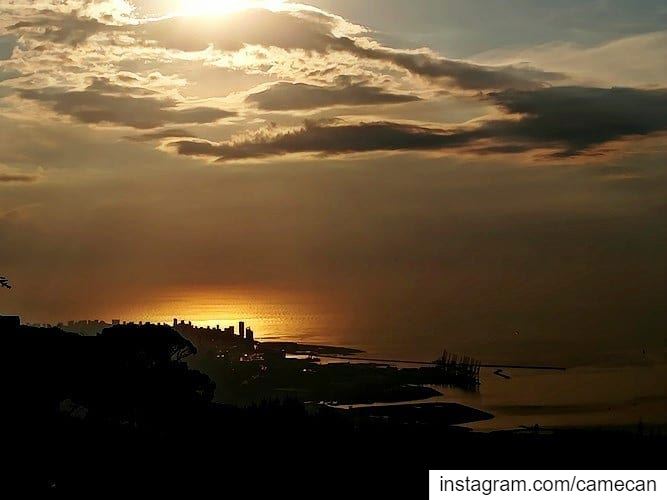  lebanon  sunset  view  sky  clouds  sea  livelovelebanon  livelovebeirut ...