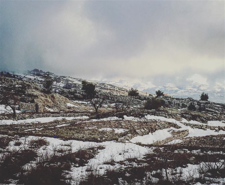 left behind instame instamood instahub lebanon dayout winter snow silent...