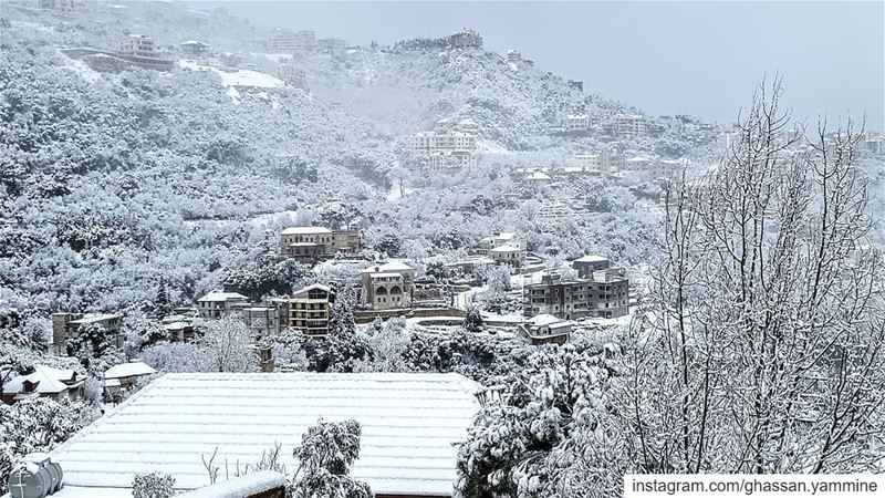 Let it snow...By  Ghassan_Yammine  livelovebeitchabab  insta_lebanon ...