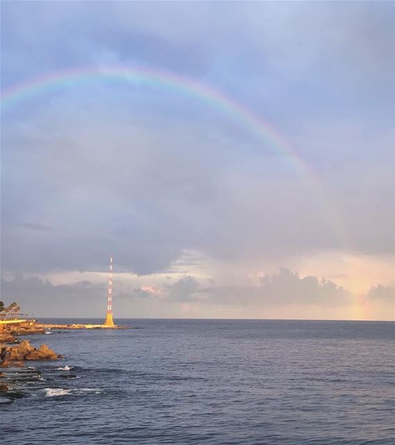 Let me, O let me bathe my soul in colors; let me swallow the sunset and... (Beirut, Lebanon)