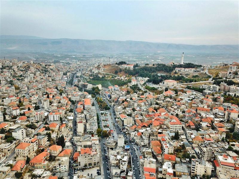 Let's count the red rooftops of ZAHLE 😎... AboveLebanon  Lebanon ...