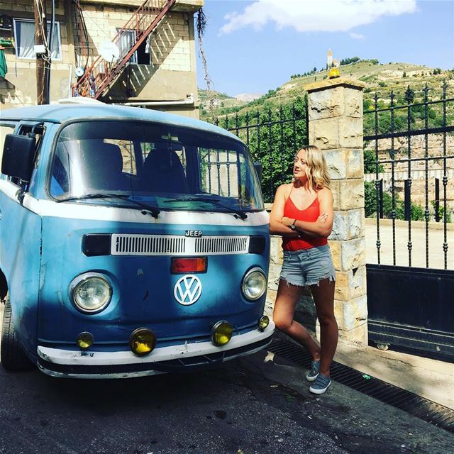 Let’s run away? 🚎💚👱🏻‍♀️.. villagelife villagediscoveries volkswagen... (Hadshit)