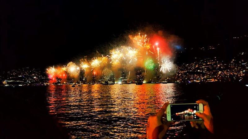Let your colors burst 🎇💥.-------------------------📍 @jounieh_internati (Jounieh Summer Festival)