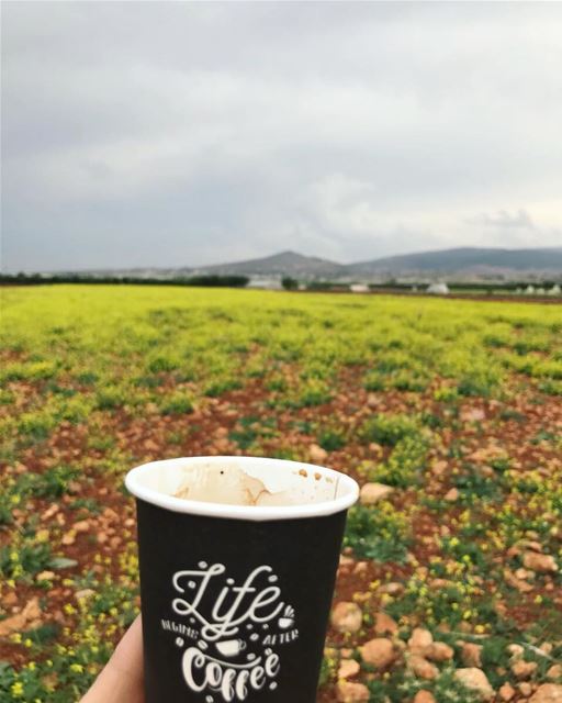 Life begin after coffee  happylaborday.... proudlylebanese  lebanon ... (Beqaa Valley)
