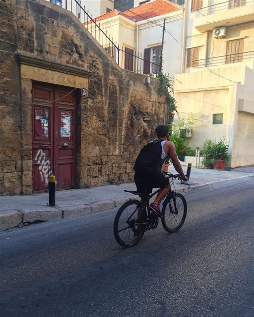 Life is a beautiful ride 🚲......... livelovebikes  bicycle ... (Achrafieh, Lebanon)