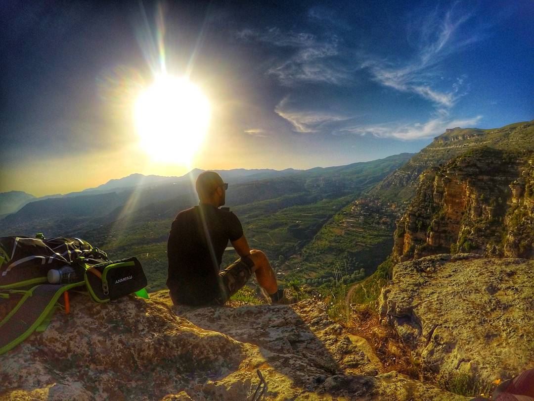 Life should have more mountains and less stress.  viaferrata ... (Akoura, Mont-Liban, Lebanon)