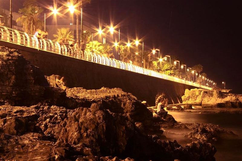  Lights beirut manara sea sightseeing landscape cityscape lebanon_hdr... (Ain El Mreisse, Beyrouth, Lebanon)
