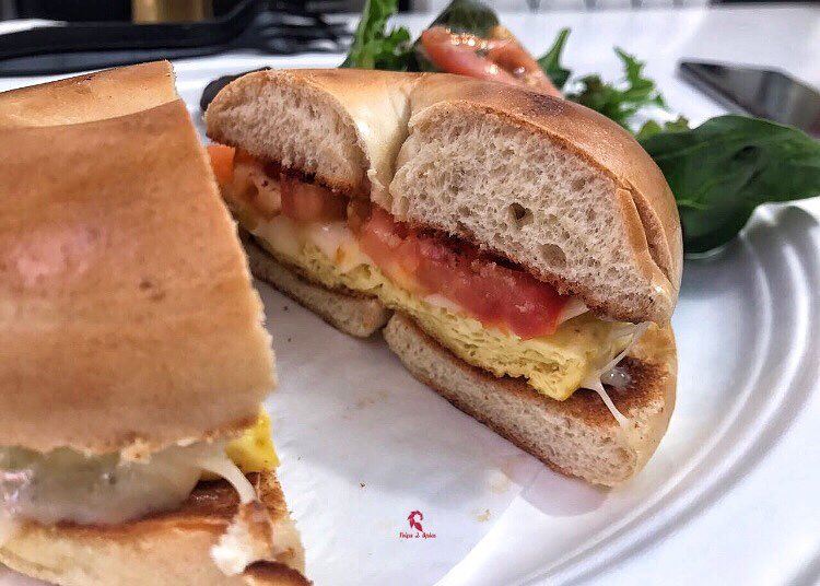 Like my Egg Bagel 👍.=======================📍 @breadbarcafe .========== (Westfield Century City)