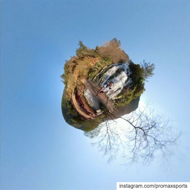 Little planet 🇱🇧 promaxsports  livelovelebanon  hikingculture ... (Ouyoun El Samak Waterfalls)