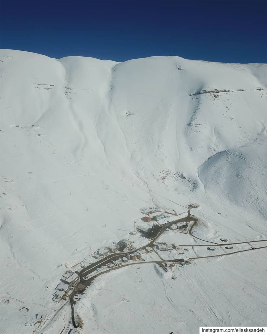  Live the  CedarsofGod skiing resort  Bcharre  Makmel ❄☀️.. drone ... (Cedars of God)