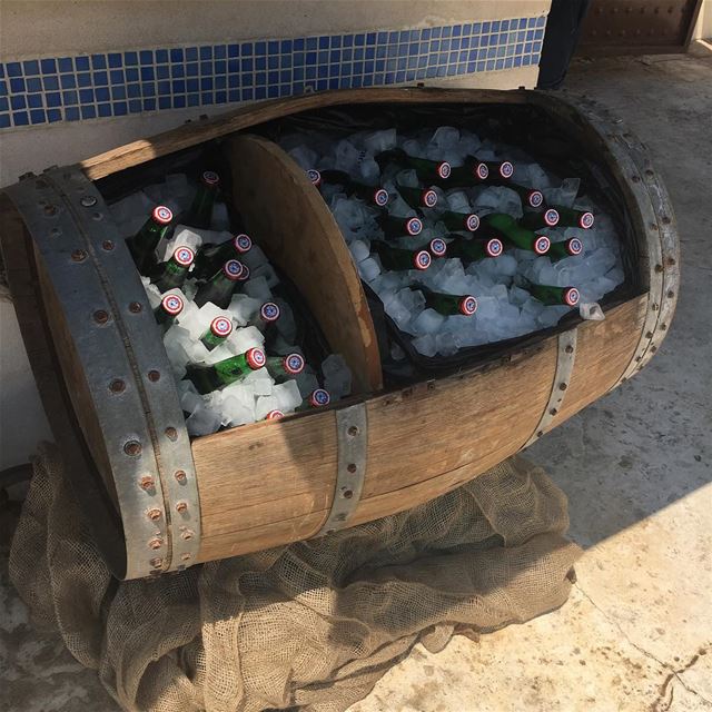 Loaded with Beer by @alexikarim1  beerlover  beeraddict  beach ... (Al Azrak-Jbeil)