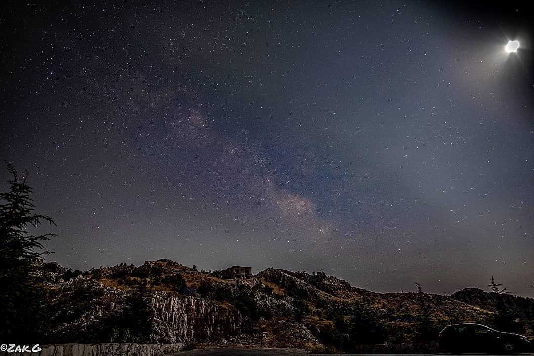 Look up at the stars  milkywaychasers  nightview  lebanon ... (Jaj, Mont-Liban, Lebanon)